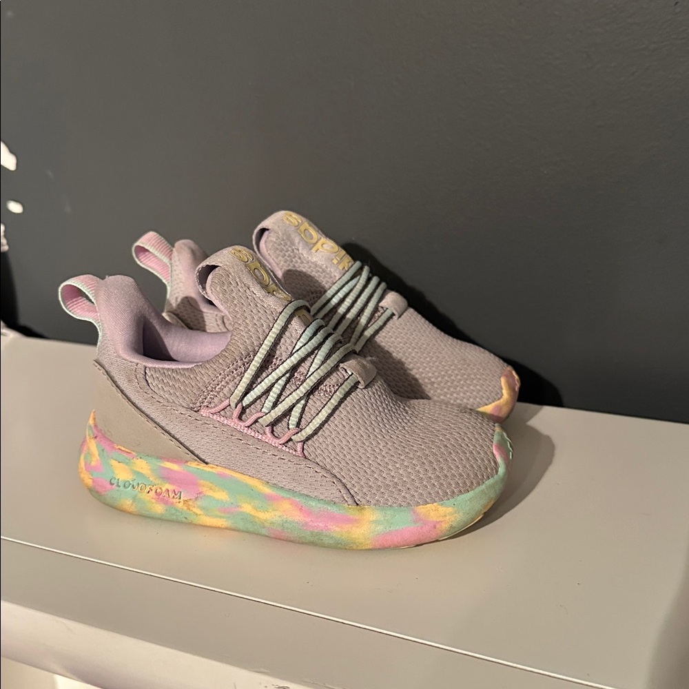 Adidas colorful girls size 8 toddler